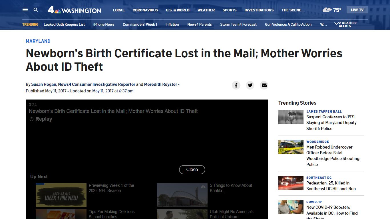 Newborn’s Birth Certificate Lost in the Mail; Mother Worries About ID ...
